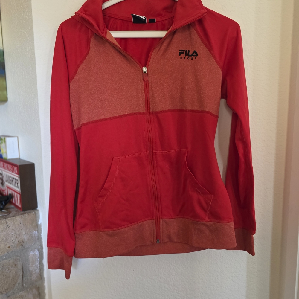 Fila Women's Red and Jogging Jacket